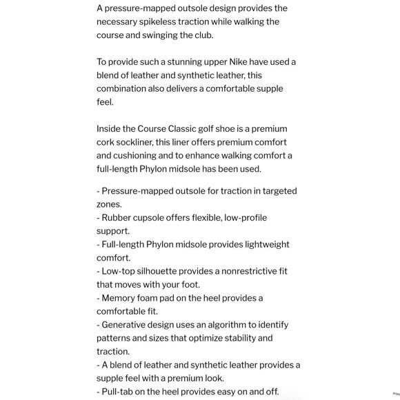 NWOB|Nike Course Classic Waterproof Spikeless Golf Shoes, 11 - Picture 4 of 10